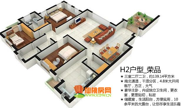 三丰鼎城四期户型