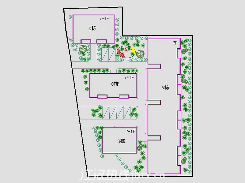 锦华小区总平面图
