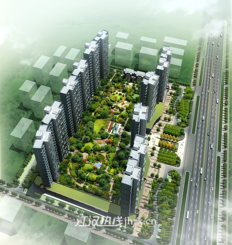 新冠·漫城林语效果图