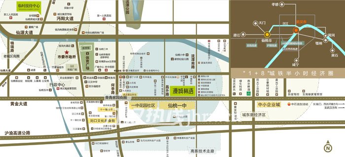 新冠·漫城林语区位图