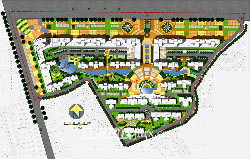 紫金城总平面图