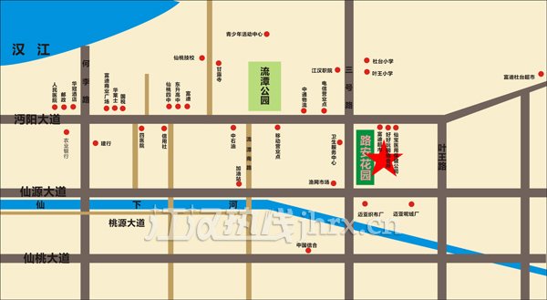 路安花苑区位图