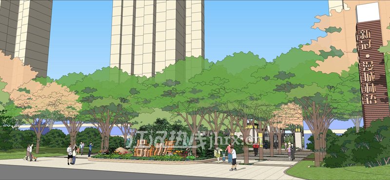 社区主入口效果图3