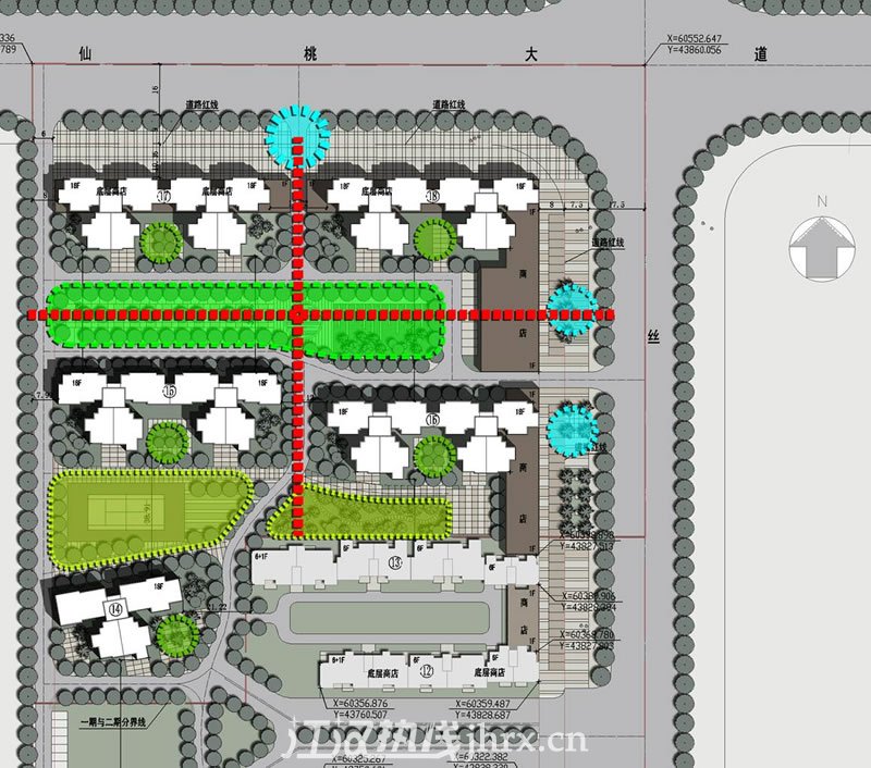 世纪雅园2期示意图