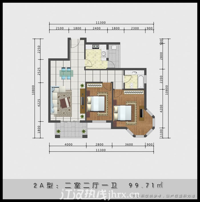金诚花园户型图2A