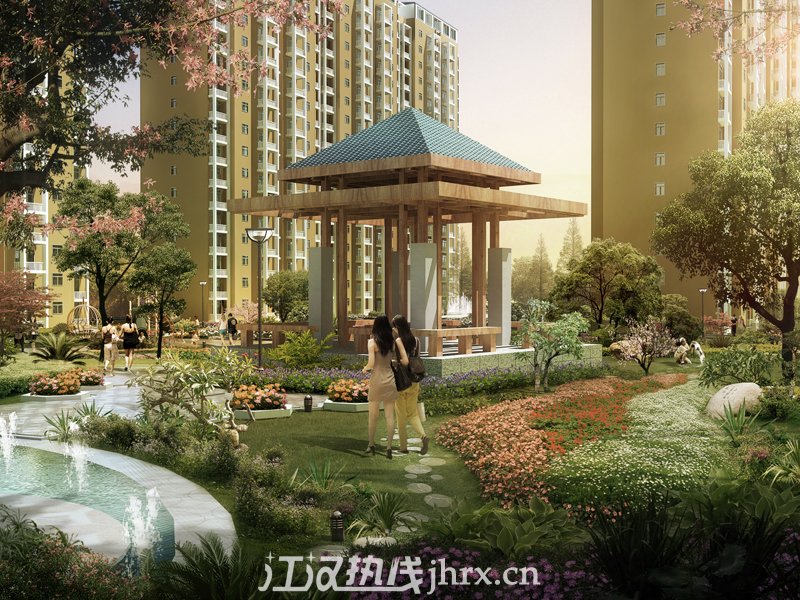 临江雅苑园林效果图