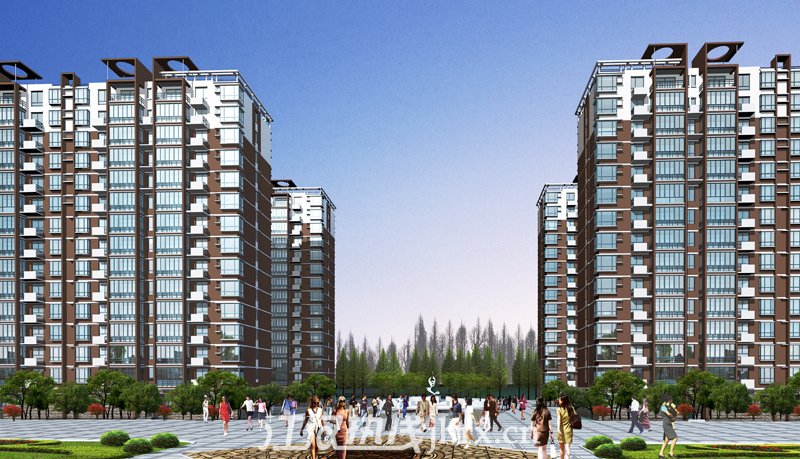 冠城豪庭沿街效果图