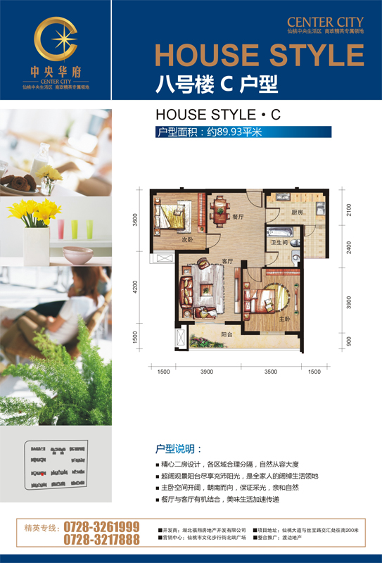 中央华府8号楼C户型