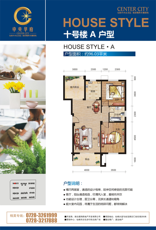 中央华府10号楼A户型