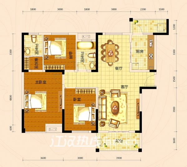 景苑花园B2户型