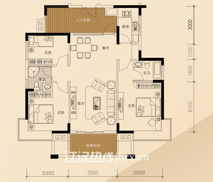 圣淘沙·国际花园D栋127.33