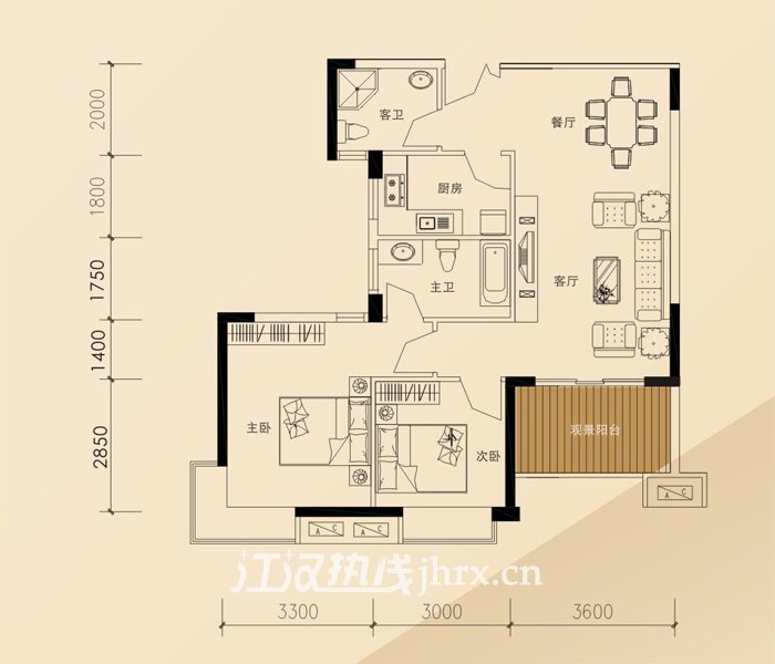 圣淘沙·国际花园A栋96.55