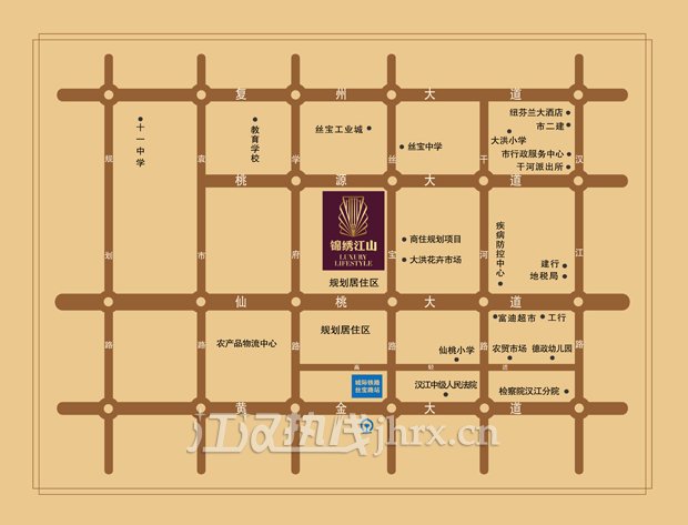 锦绣江山区位图