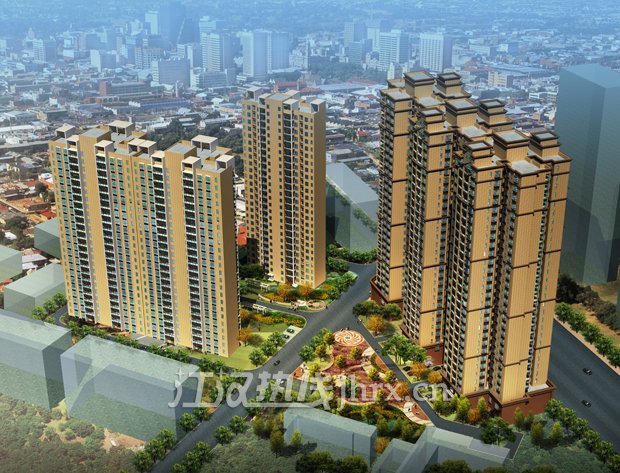 景苑花园鸟瞰图