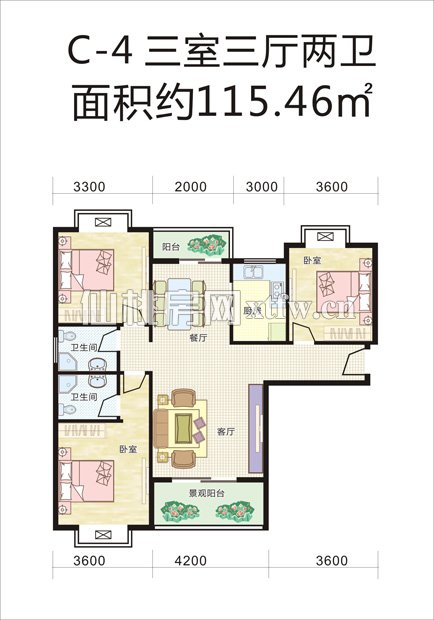 易居·尚城C4户型