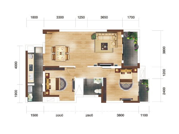 仙桃·福星城A1户型