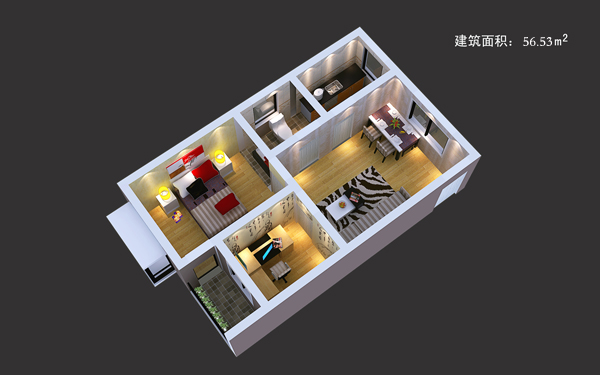 沔阳洲花园E户型