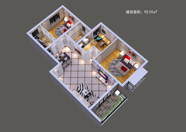 沔阳洲花园C户型