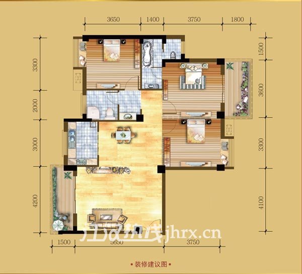 香岸华府二期4d户型