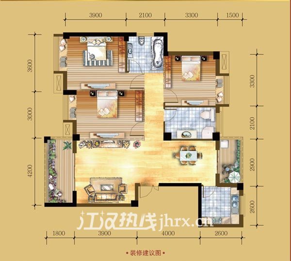 香岸华府二期6a户型