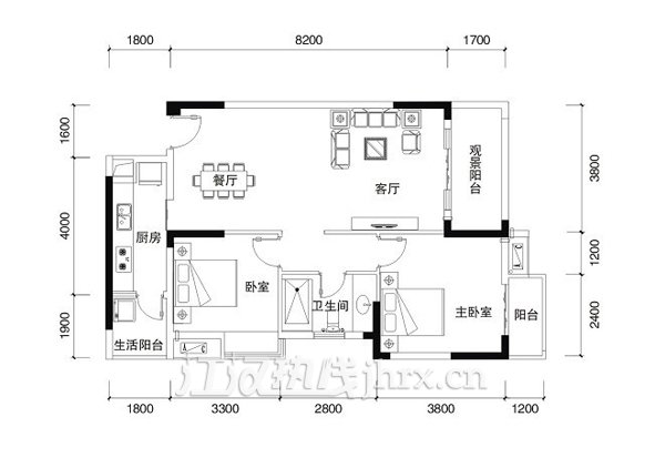 仙桃·福星城A3户型