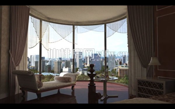 270度观景落地窗