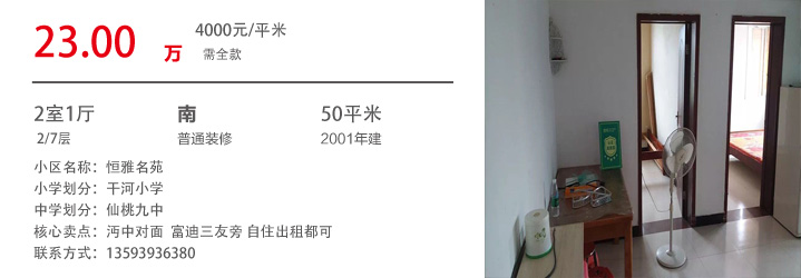 仙桃市区还有20万精装两居室 看好就上车吧~