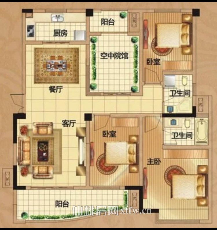 环境优美经典户型南北通透三房毛坯御台公馆