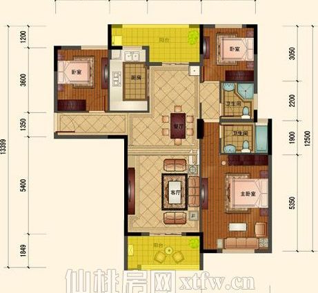 沔阳公馆好户型步梯大三房毛坯，城南 地段
