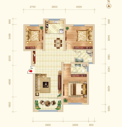 城南新区花园电梯洋房一梯两户公摊低一手新房无中介费