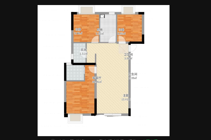  大道恒迪国际毛坯三房三室两卫直降5万诚心出售急卖