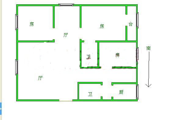 圣淘沙小区三中实验  房 南北通透前后无挡