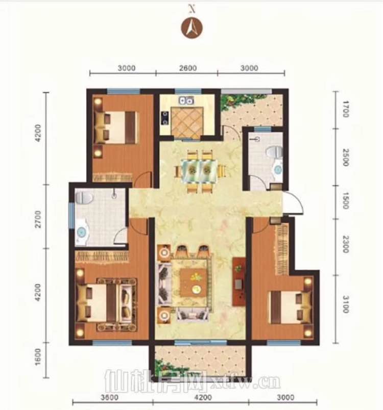 绿地华庭小洋房步梯带电梯3室2厅2卫绝版洋房