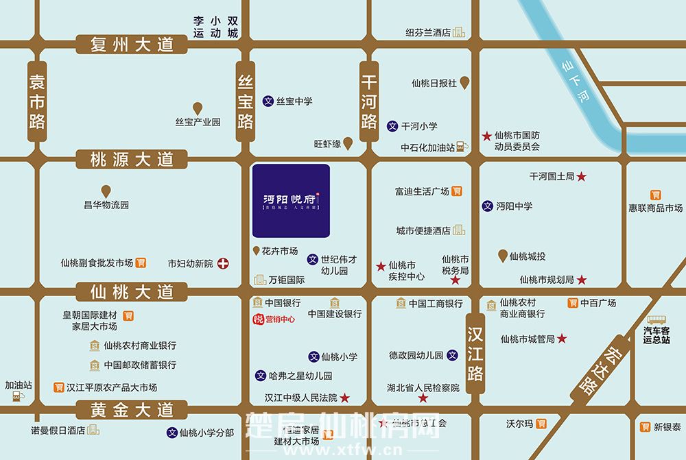 沔阳·悦府区位图