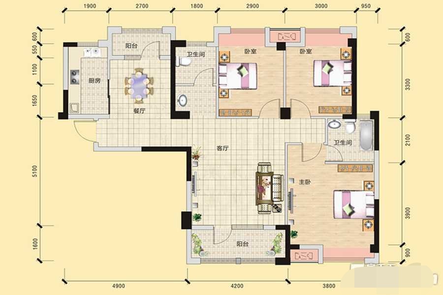 和合国际精装三房南北通透可按揭实验四小仙桃一中