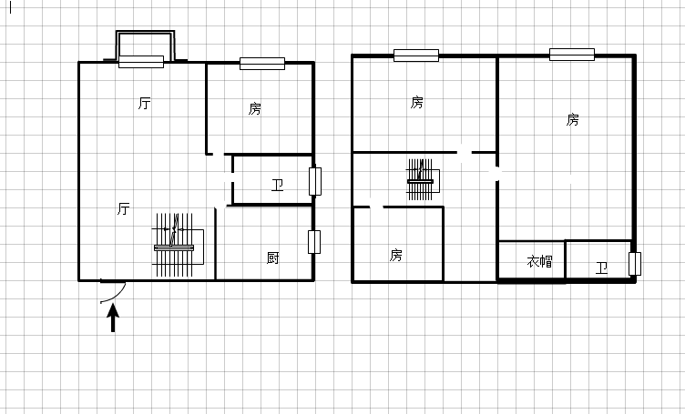 明珠新城复试2层楼房子设计合理新装没怎么住过拎包入住