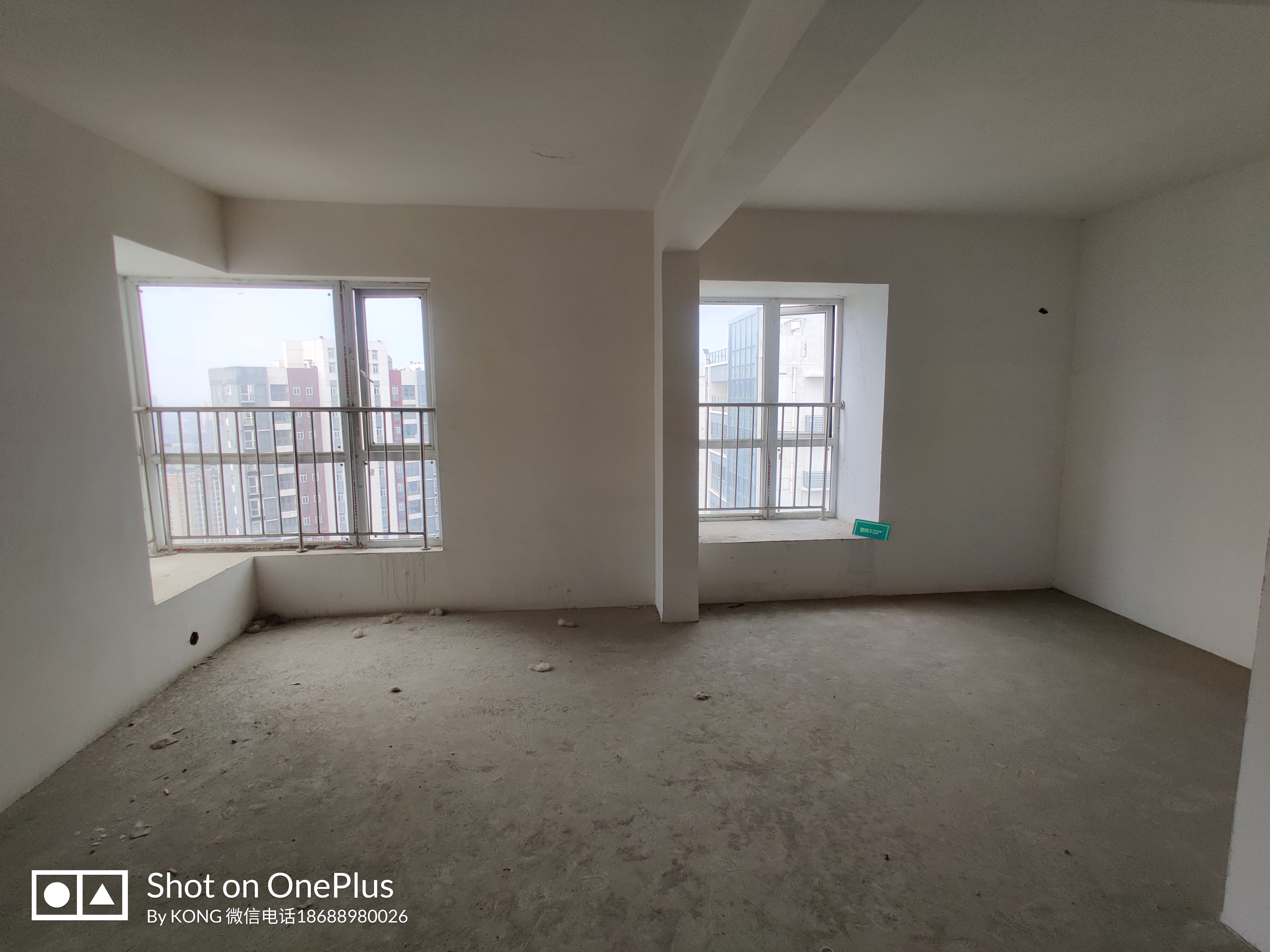 福星城毛坯三房户型方正前面没有遮挡采光好