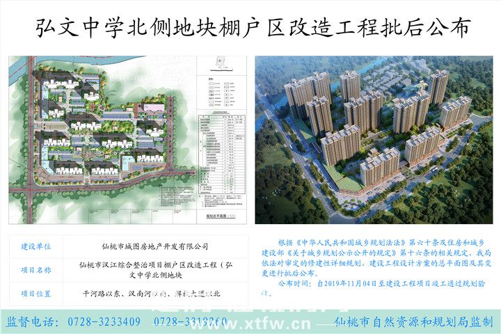 弘文中学北侧地块棚户区改造工程批后公布