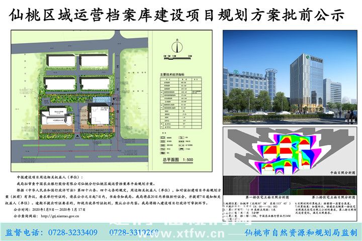 中国农业银行仙桃分行仙桃区域运营档案库项目批前公示