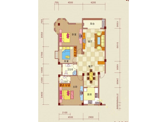 沃尔玛旁华泰家园大三房出售小区带幼儿园产证满二