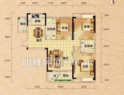 新城一号五期户型好采光好诚意出售
