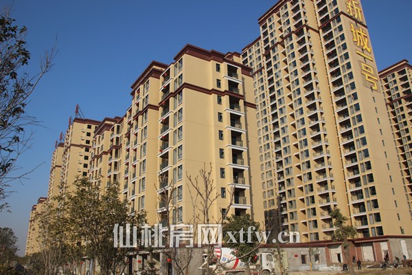 新城壹号1月工程进度 3组团建设中