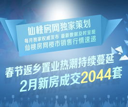 春节返乡置业热潮持续蔓延 2月新房成交2044套
