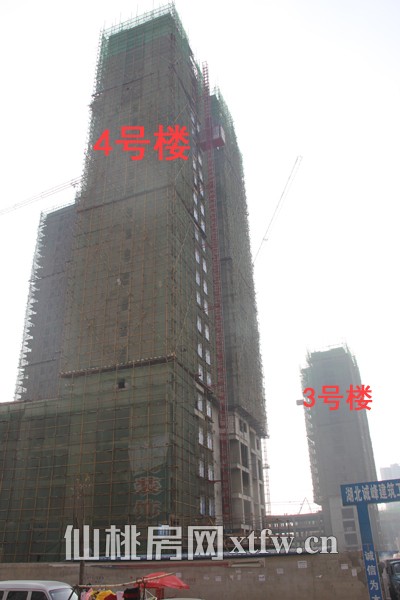 3#和4#规划25层，现已建至18层