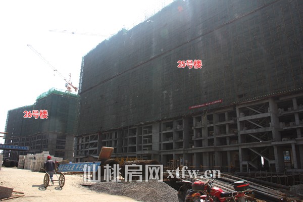 25#楼栋主体建到18层，26#建到13层