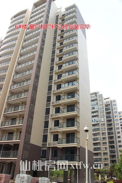 6#楼 窗户和栏杆已经安装完毕