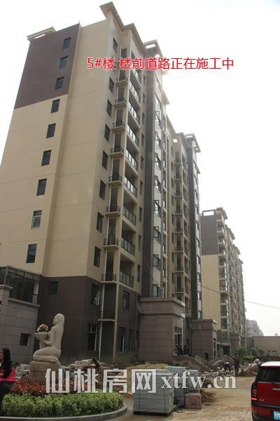5#楼 楼前道路正在施工中