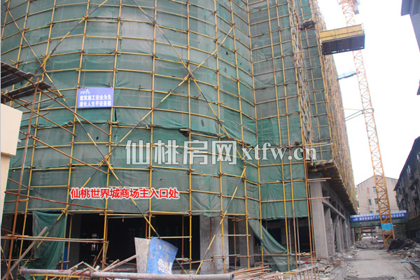 仙桃世界城4月工程进度