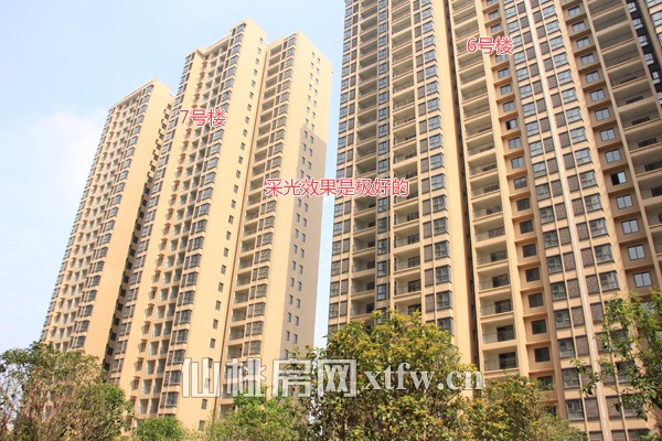  项目二期楼栋的采光效果也是很棒的