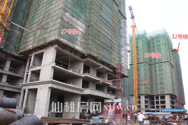 27号楼楼栋主体已完成65%